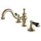 Kingston Brass KC7162PKL 8" Widespread Bathroom Faucet, Polished Brass KC7162PKL - alternate 1